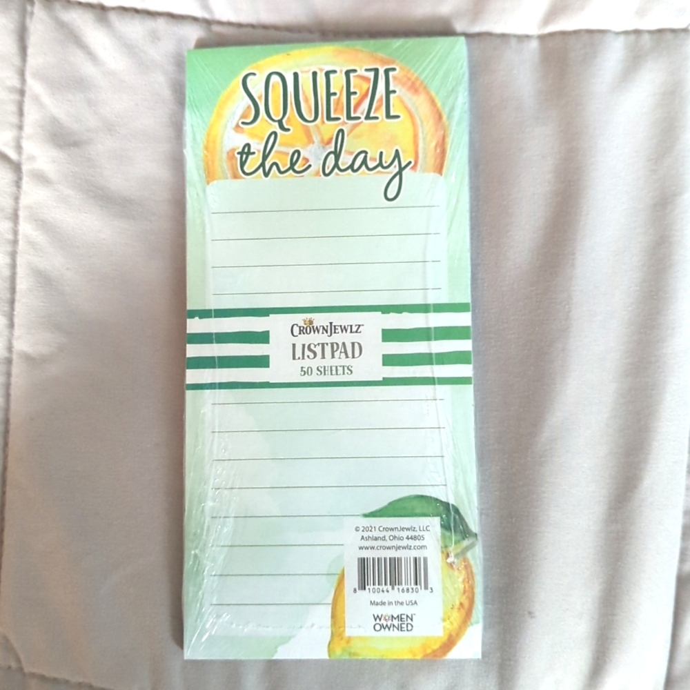 🍋 crownjewlz • 'squeeze the day' listpad